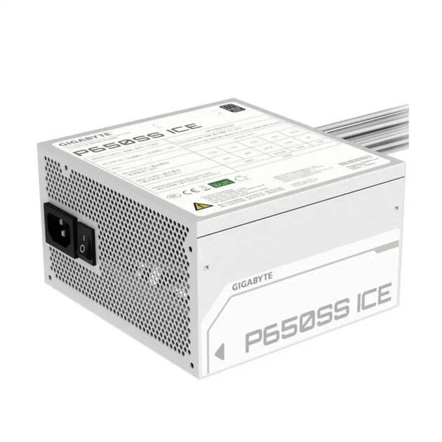 Блок живлення GIGABYTE GP-P650SS ICE (650W, ATX 3.0 (compatible with ATX 3.1), 80 Plus Silver, White) - Фото 1 Блок живлення GIGABYTE GP-P650SS ICE (650W, ATX 3.0 (compatible with ATX 3.1), 80 Plus Silver, White) - изображение 1