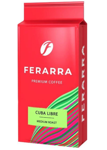 Кава мелена Ferarra Caffe Cuba Libre 250 грам пакування - Фото 1 Кава мелена Ferarra Caffe Cuba Libre 250 грам пакування - зображення 1