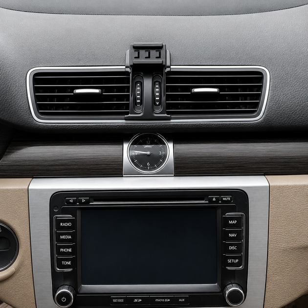 Комлект держателя для Volkswagen Passat B6, B7, CC, NMS. Базовая основа + держатель гравитационный Little One. - изображение 2