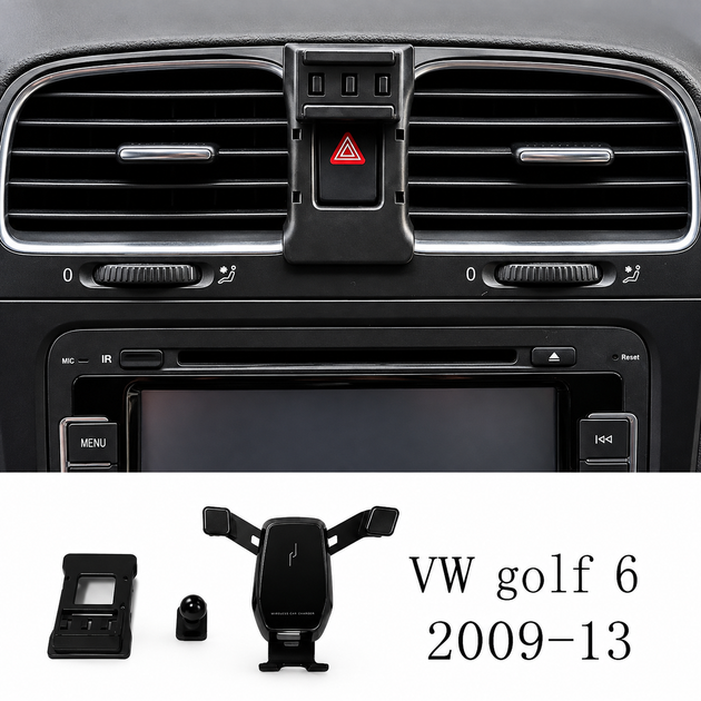 Держатель для Volkswagen Golf 6 (комплект: базовая основа для держателя + универсальный держатель Basic Holder). Держатель для Фол - Фото 1 Держатель для Volkswagen Golf 6 (комплект: базовая основа для держателя + универсальный держатель Basic Holder). Держатель для Фол - изображение 1