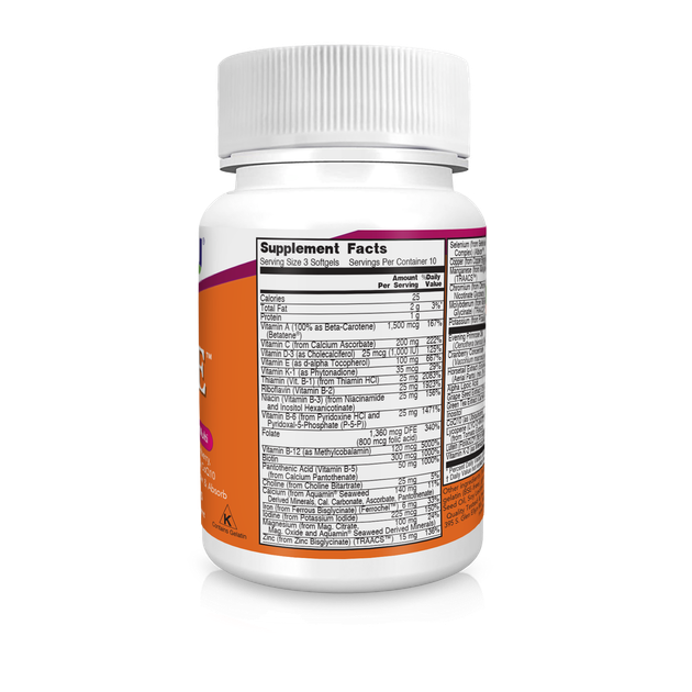 Вітаміни для жінок Єва Eve Women's Multi Softgels, Now Foods 30 капсул - зображення 2