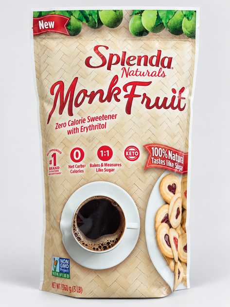Цукрозамінник Splenda Monk Fruit з еритритолом 1360 г - Фото 3 Цукрозамінник Splenda Monk Fruit з еритритолом 1360 г - зображення 3