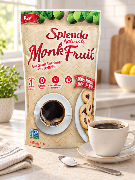 Цукрозамінник Splenda Monk Fruit з еритритолом 1360 г - Фото 4 Цукрозамінник Splenda Monk Fruit з еритритолом 1360 г - зображення 4