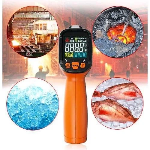 ИЧ пирометр PROTESTER PM6519A -50 до 380°C цветной 146x99x44 мм - изображение 5