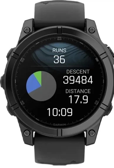 Смарт-годинник Garmin Fenix E 47mm AMOLED Slate Gray Steel with Black Silicone Band (010-03025-03/01) - изображение 8