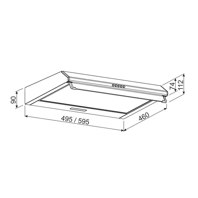 Витяжка кухонна JANTAR ST I LED 60 WH - Фото 5 Витяжка кухонна JANTAR ST I LED 60 WH - изображение 5