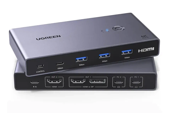 KVM-перемикач Ugreen 25124 2-портовий HDMI 8K 60 Гц - Фото 1 KVM-перемикач Ugreen 25124 2-портовий HDMI 8K 60 Гц - зображення 1