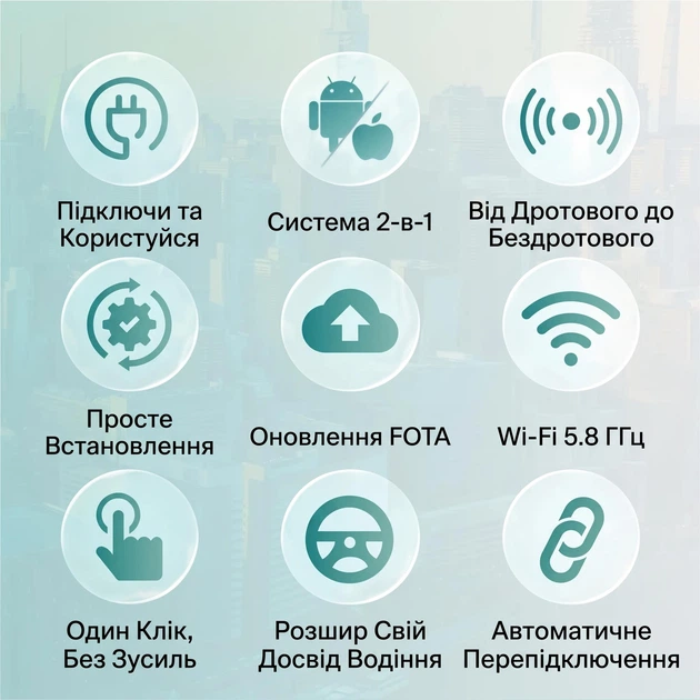 Адаптер бездротовий Ottocast Mini Dot з перехідником Type-C (CA525-T2) - зображення 7