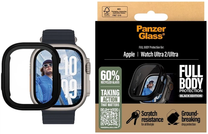 Etui PanzerGlass Full Body do Apple Watch Ultra 4/Ultra 3/Ultra 2/Ultra 49 mm Black (5715685003738) - Zdjęcie 3 Etui PanzerGlass Full Body do Apple Watch Ultra 4/Ultra 3/Ultra 2/Ultra 49 mm Black (5715685003738) - obraz 3