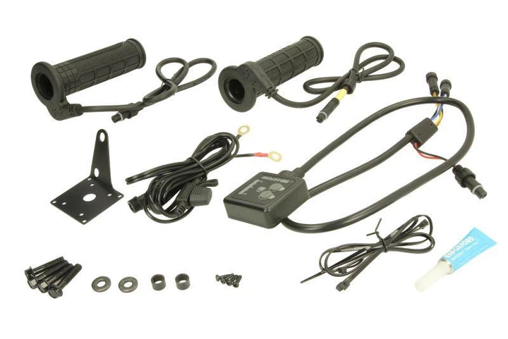 Ручки керма з підігрівом Oxford HotGrips Evo Adventure EL420 для мотоцикла 22 мм 132 мм - зображення 2
