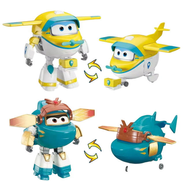 Набор игровых трансформеров Super Wings Transforming Snap (Снеп) & Solar (Солар) - изображение 2