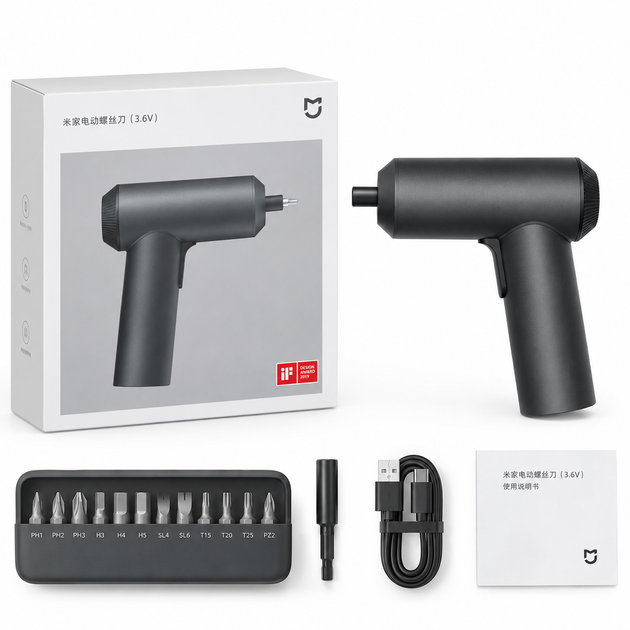Електрична викрутка Xiaomi Mijia Electric Screwdriver MJJDDLSD001QW - Фото 1 Електрична викрутка Xiaomi Mijia Electric Screwdriver MJJDDLSD001QW - зображення 1