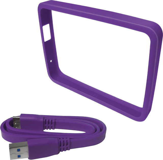 Etui-bumper Western Digital Grip Pack na zewnętrzne dyski HDD 2.5" WD My Passport Ultra 1TB Grape (WDBZBY0000NPL-EASN) - Zdjęcie 1 Etui-bumper Western Digital Grip Pack na zewnętrzne dyski HDD 2.5" WD My Passport Ultra 1TB Grape (WDBZBY0000NPL-EASN) - obraz 1
