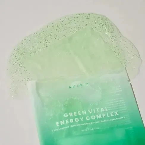 Маска для обличчя AXIS-Y Mugwort Green Vital Energy Complex Sheet Mask 27 мл - изображение 3