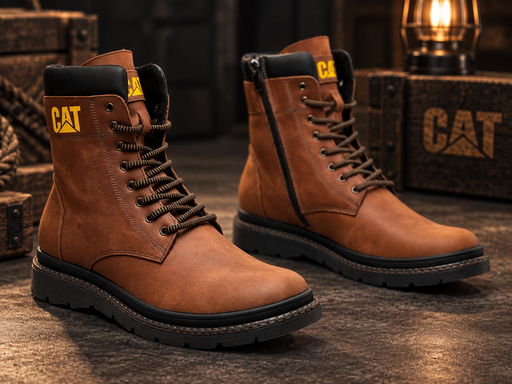 Черевики чоловічі зимові Caterpillar Casual brown marble 43 - Фото 4 Черевики чоловічі зимові Caterpillar Casual brown marble 43 - зображення 4