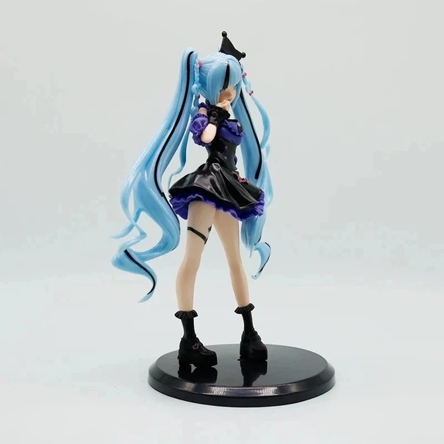 Фигурка Hatsune Miku из Kuromi — Хацуне Мику в образе Куроми, аниме-фигурка 20 см в коробке - Фото 5 Фигурка Hatsune Miku из Kuromi — Хацуне Мику в образе Куроми, аниме-фигурка 20 см в коробке - изображение 5