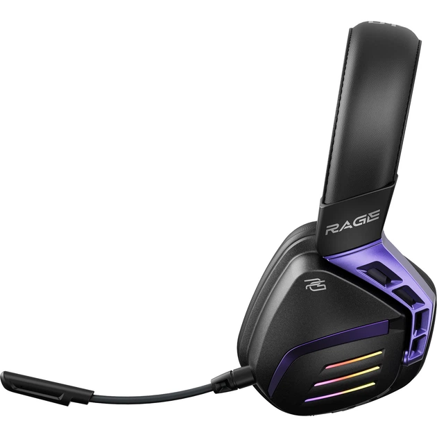 Bluetooth-гарнитура Proove Gaming Rage (APP) Black/Purple (WHRG00020001) - изображение 3
