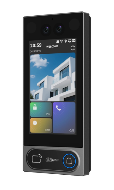 Біометрична IP-відеопанель Dahua DHI-VTO6631QS-WP 2Мп 119° Wi-Fi PoE - зображення 2