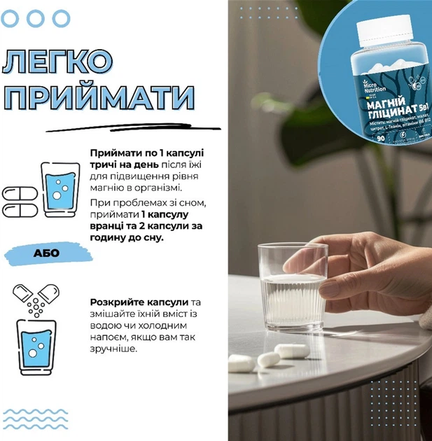 Магний Глицинат 5в1 90 капсул (MAGG5-90-1) - изображение 5