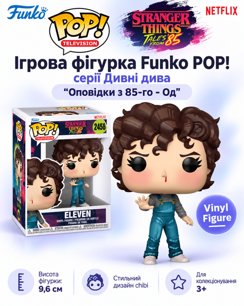 Ігрова фігурка Funko POP! серії Дивні дива (Оповідки з 85-го - Од) - Фото 1 Ігрова фігурка Funko POP! серії Дивні дива (Оповідки з 85-го - Од) - изображение 1