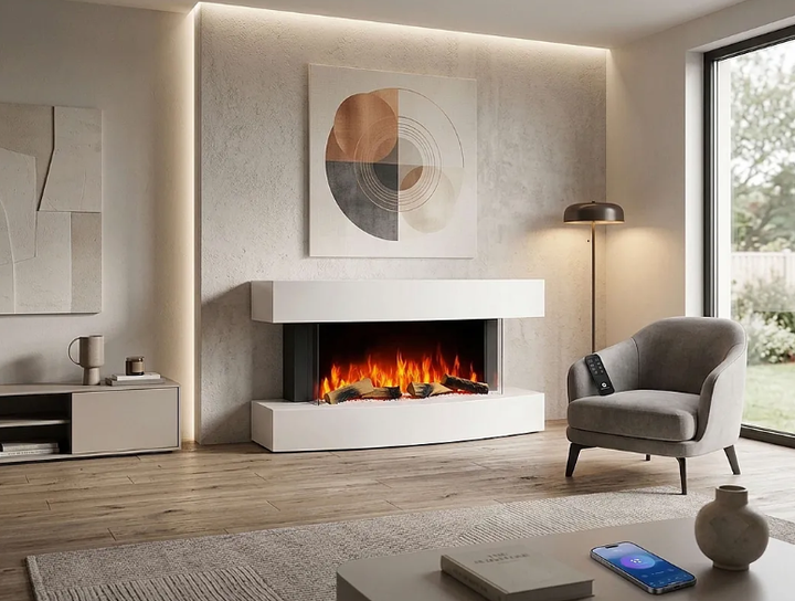 Електрокамін ArtiFlame Lofoten AF48 з 3D-ефектом полум’я, обігрівом та Wi-Fi керуванням - зображення 5