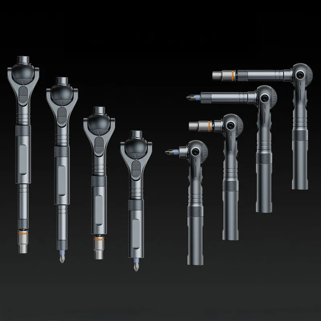 Викрутка з комплектом біт Xiaomi Duke RS2 ratchet screwdriver set gray (RS2) - зображення 5