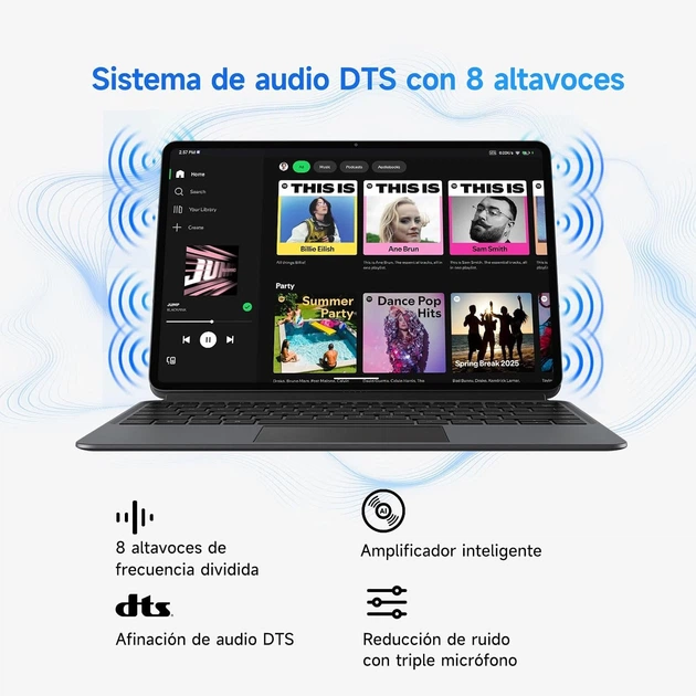 Планшет 13'' ALLDOCUBE Ultra Pad 12+12/256Gb 8 ядер Android 15 15000 mAh Сірий (102332115) b1 - Уцінка - зображення 5
