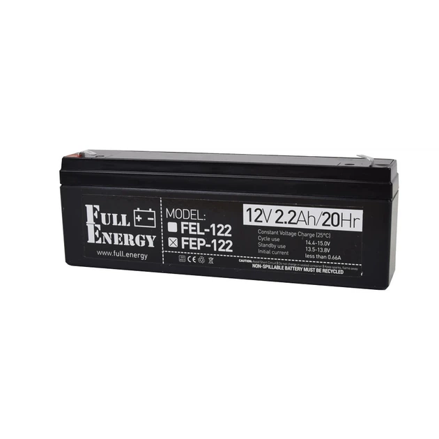 Аккумуляторная батарея Full Energy FEP-122 12V 2.2 Ah свинцово-кислотная - Фото 1 Аккумуляторная батарея Full Energy FEP-122 12V 2.2 Ah свинцово-кислотная - изображение 1