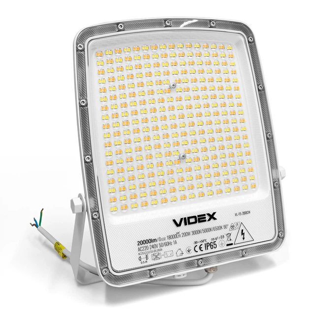 LED прожектор 200W VIDEX 20000Lm 3000/5000/6500K из алюминия белый IP65 VL-F5-200CW - изображение 3
