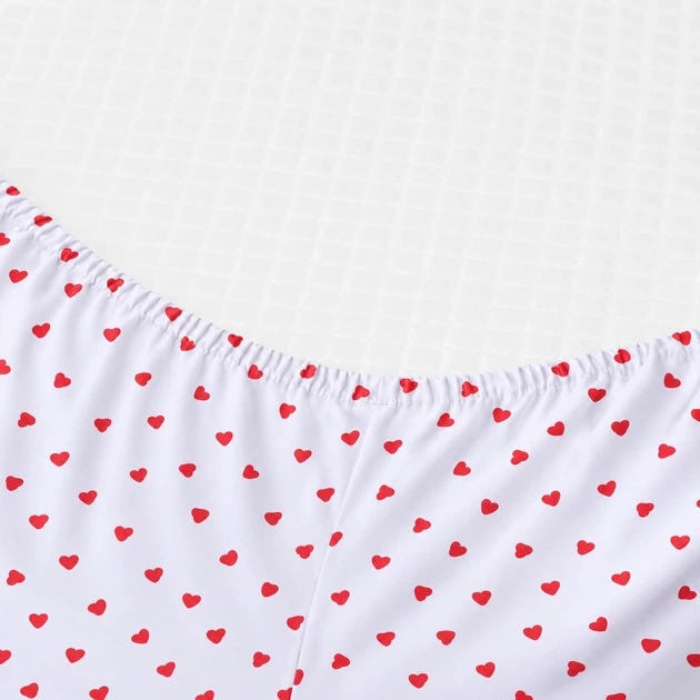 Простирадло на гумці MirSon Poplin Line Kids 01 Little Hearts 120x190 см (2200009710667) - Фото 2 Простирадло на гумці MirSon Poplin Line Kids 01 Little Hearts 120x190 см (2200009710667) - зображення 2