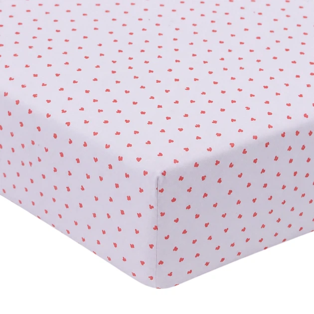 Простынь на резинке MirSon Poplin Line Kids 01 Little Hearts 150x190 см (2200009710704) - Фото 1 Простынь на резинке MirSon Poplin Line Kids 01 Little Hearts 150x190 см (2200009710704) - изображение 1
