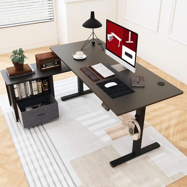 Компьютерный стол SANODESK, с электрической регулировкой высоты, 160 × 70 см - Фото 2 Компьютерный стол SANODESK, с электрической регулировкой высоты, 160 × 70 см - изображение 2