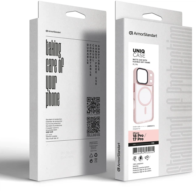 Чехол для смартфона Apple iPhone 18 Pro/17 Pro ArmorStandart Uniq MagCase Pink (ARM92317) - изображение 2