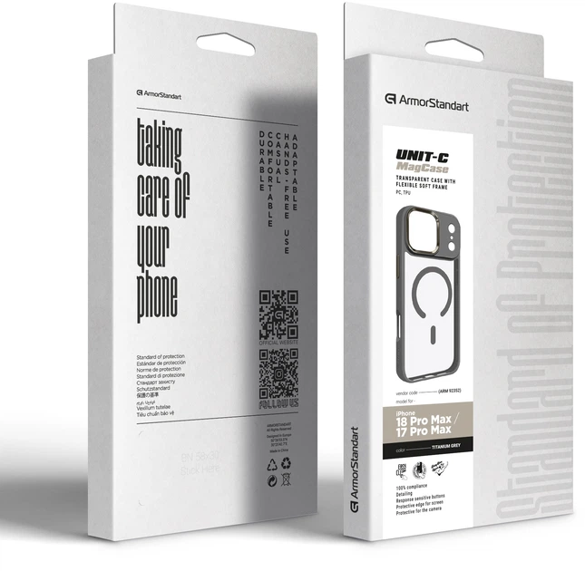 Чохол для смартфона Apple iPhone 18 Pro Max/17 Pro Max ArmorStandart Unit MagCase Titanium Grey (ARM92352) - Фото 2 Чохол для смартфона Apple iPhone 18 Pro Max/17 Pro Max ArmorStandart Unit MagCase Titanium Grey (ARM92352) - зображення 2