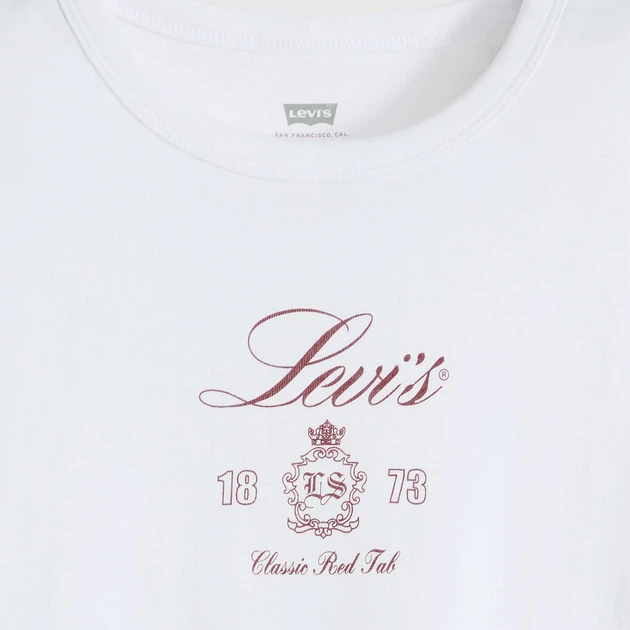 Футболка бавовняна коротка жіноча Levi`s 572670543 M Біла (1162302251) - Фото 6 Футболка бавовняна коротка жіноча Levi`s 572670543 M Біла (1162302251) - зображення 6