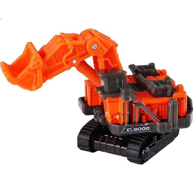 Игрушечная модель автомобиля из сплава TAKARA TOMY в красно-белой коробке, № 25 Строительная техника, экскаватор Hitachi 158264 - изображение 3