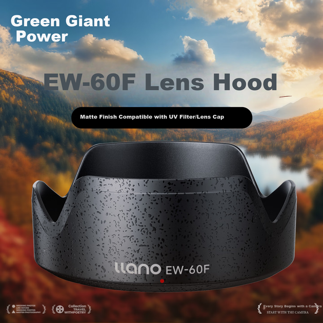 Бленда Llano для объективов Canon RF-S 18-150 IS STM 55mm и EF-M 18-150, а также для фотокамер M50II, R7, R10, R50, R100. - изображение 4