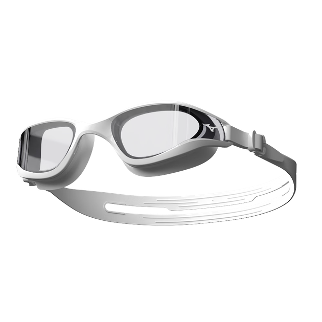 Очки для плавания Mizuno B60 с диоптриями -6.00, с шапочкой, белые - Фото 4 Очки для плавания Mizuno B60 с диоптриями -6.00, с шапочкой, белые - изображение 4