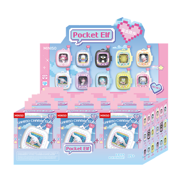 MINISO Sanrio Pocket Spirit Blind Box Підвіска Іграшка Фігурка Колекційна, Подарунок на День вчителя для жінок, Окрема коробка - зображення 4