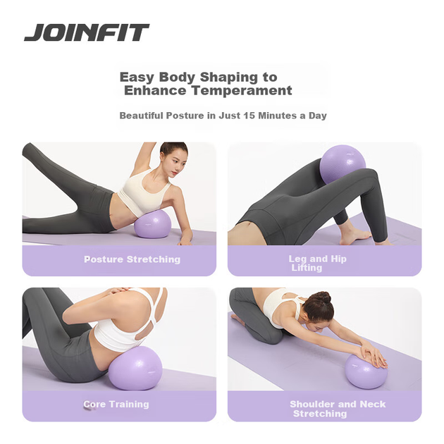 Мяч для пилатеса JOINFIT Mini Anti-Burst Yoga Fitness Training Balance Blue Green 20cm FF005A-J - изображение 8