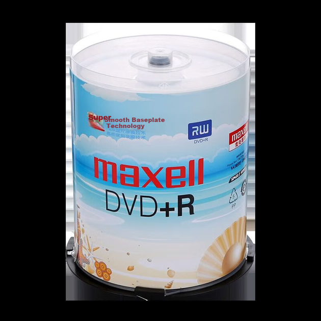 Диски Maxell DVD+R / Записываемые диски, скорость 16x, 4,7 ГБ, чистые диски, записываемые носители, оптические диски, 100 штук в упаковке - изображение 6