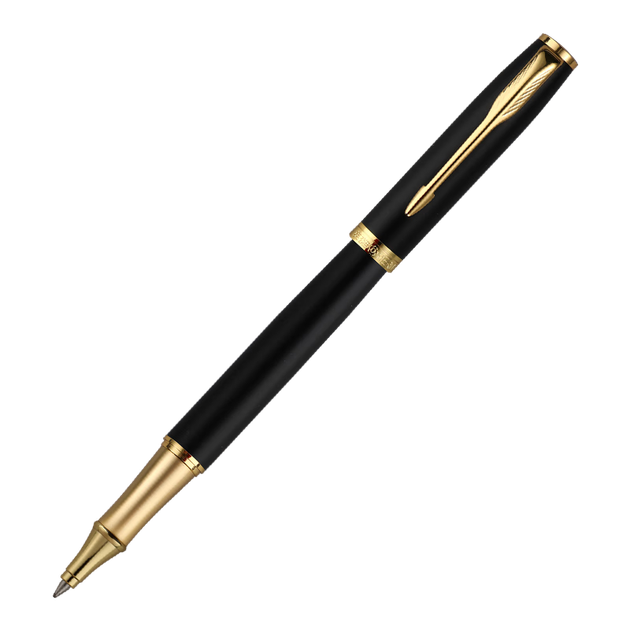 Шариковая ручка HERO E609 для ежедневного письма и деловых практик, 3 класс, начальная и средняя школа, унисекс, для подписи, с золотым зажимом, черный, песочный цвет, простая упаковка. - изображение 4