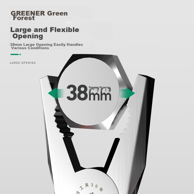 Набір побутових плоскогубців GREENER з 3 предметів: кусачки для дроту Tiger Steel, голкогубці, діагональні кусачки, електричні інструменти з економним зчепленням - зображення 7
