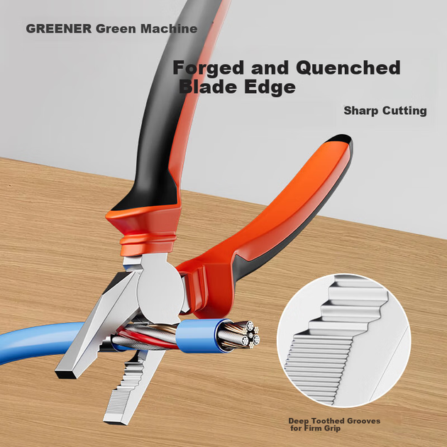 Набор бытовых инструментов GREENER, включающий электромонтажные инструменты, отвертки, плоскогубцы и рулетку. - Фото 8 Набор бытовых инструментов GREENER, включающий электромонтажные инструменты, отвертки, плоскогубцы и рулетку. - изображение 8