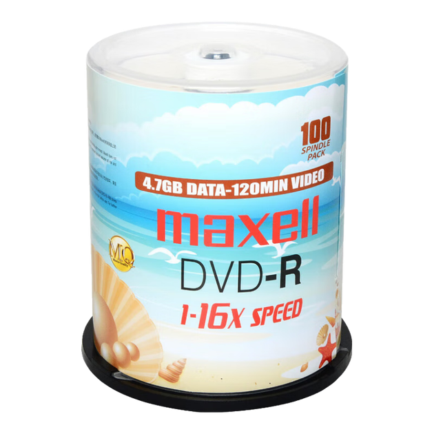 DVD-R диски Maxell, записываемые диски, чистые диски, оптические диски, серия M2, скорость 16x, 4,7 ГБ, жемчужно-белый цвет, в бутылке, 100 штук - Фото 4 DVD-R диски Maxell, записываемые диски, чистые диски, оптические диски, серия M2, скорость 16x, 4,7 ГБ, жемчужно-белый цвет, в бутылке, 100 штук - изображение 4