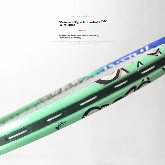 Дитяча тенісна ракетка INVUI для початківців, 23 дюйми, ракетка для початкового рівня з тенісним тренувальним пристроєм та шнуром - зображення 7