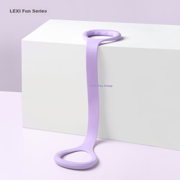 Эластичная лента Lexi с 8 слогами для тренировки спины, растяжки плеч и шеи, в форме восьмерки, для йоги, раскрывающая спину, фиолетовая Muhui. - изображение 9