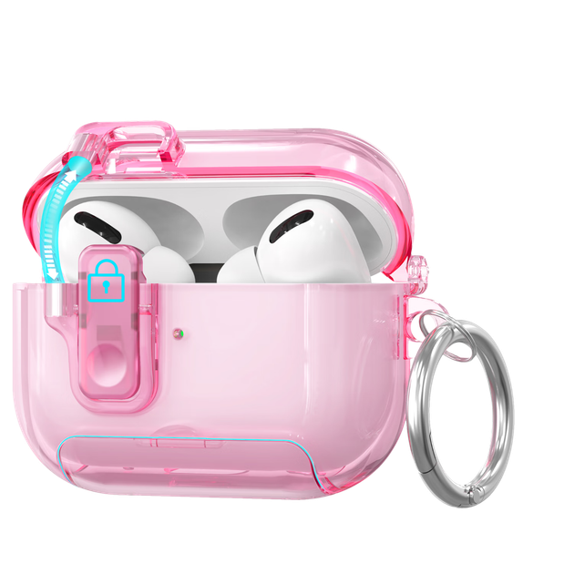 Чехол TRUST ME для AirPods Pro 3, прозрачный розовый, креативный, с подставкой, защитный, для беспроводных наушников Apple Pro3 с шумоподавлением, защита от падений и царапин, автоматическое открытие. - изображение 4