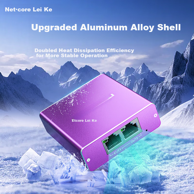 Netcore Z12G, сетевой разветвитель One-To, адаптер с 2 сетевыми портами, гигабитный коммутатор, маршрутизатор для компьютера, ноутбука, IPTV-приставки, HUB-разветвитель. - изображение 5