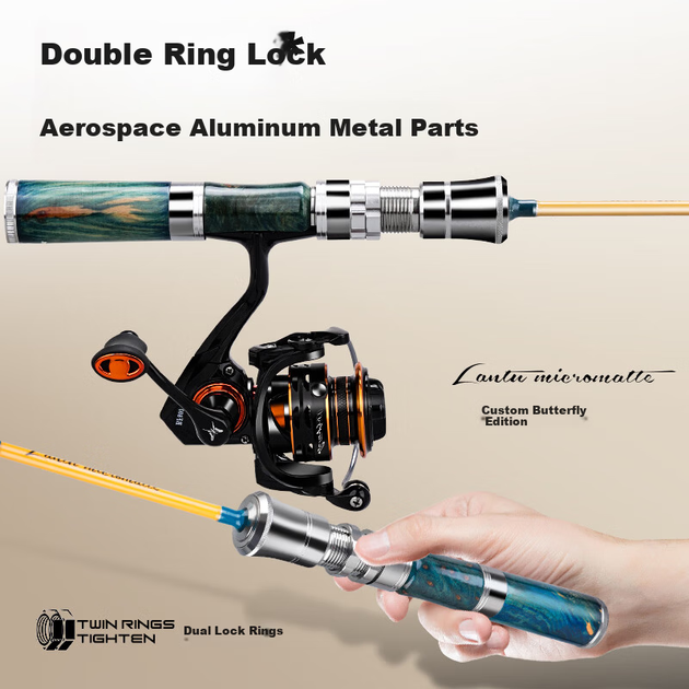 Вудка для лову скумбрії HISTAR Micro UL Ultra-Soft Solid Tip 1,68 м, форма "метелик", Custom Edition - UL ручка для лову рушниці - Фото 3 Вудка для лову скумбрії HISTAR Micro UL Ultra-Soft Solid Tip 1,68 м, форма "метелик", Custom Edition - UL ручка для лову рушниці - зображення 3